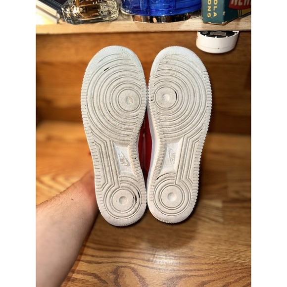 Mens Nike Air Force 1 \'07 LV8 Ostrich Gym Red White 718152-603 Men’s Sz 9 main image 4